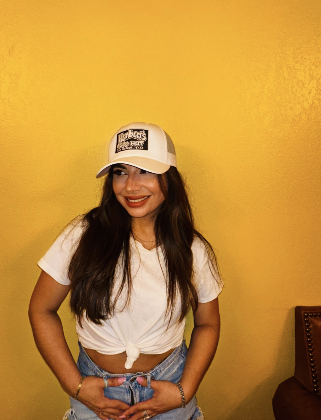 Hats from Herbert's Taco Hut in San Marcos TX
